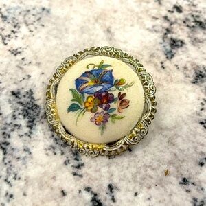 Vintage western Germany flower brooch